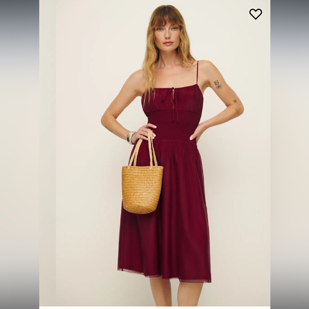 Reformation Laly Dress Red - Size 4